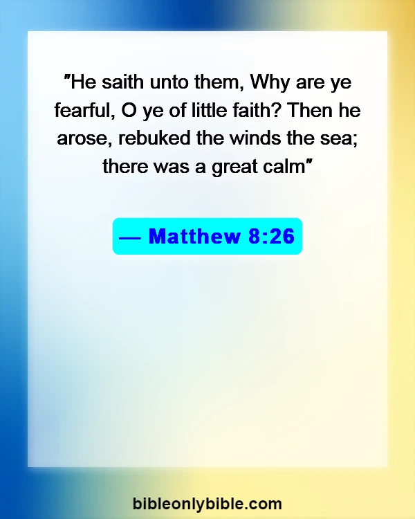 Bible Verses About Storms (Matthew 8:26)