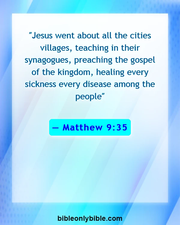 Bible Verses About Health Problems (Matthew 9:35)