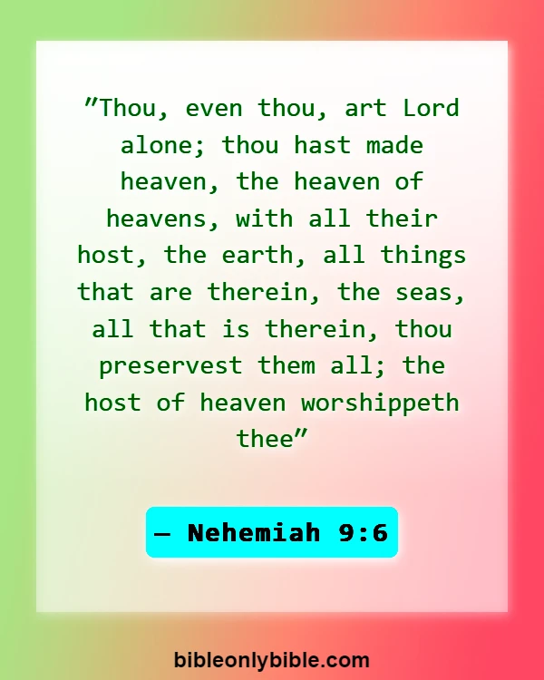 Bible Verses About Thankful Blessed Sunday (Nehemiah 9:6)