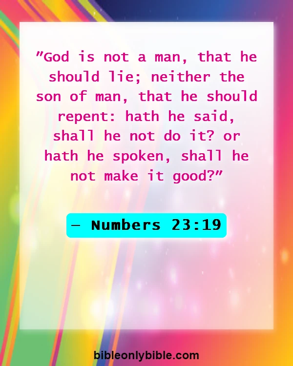 Bible Verses About Honesty (Numbers 23:19)
