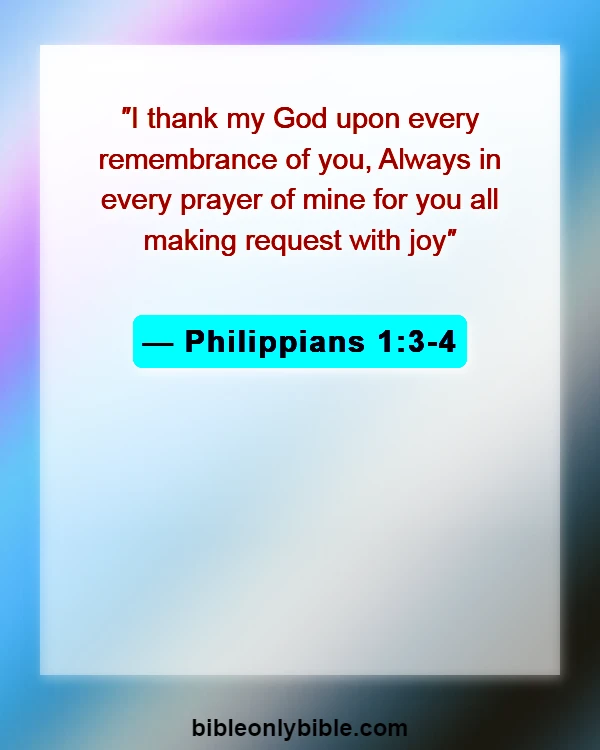 Bible Verses About Sisters (Philippians 1:3-4)