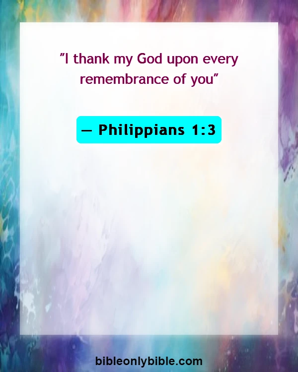Bible Verses About Thankful Blessed Sunday (Philippians 1:3)
