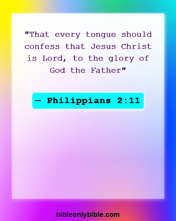 Bible Verses About Glory Of God (Philippians 2:11)