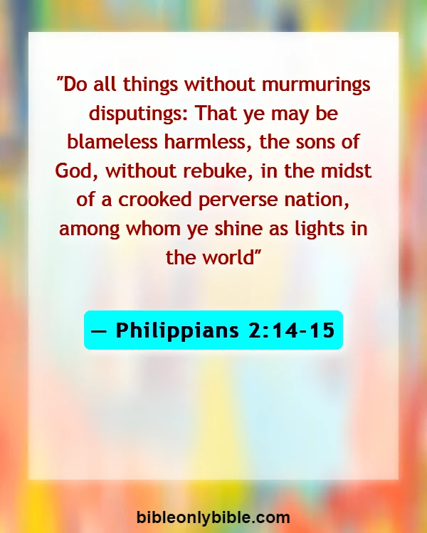 Bible Verses About Attitude Problems (Philippians 2:14-15)