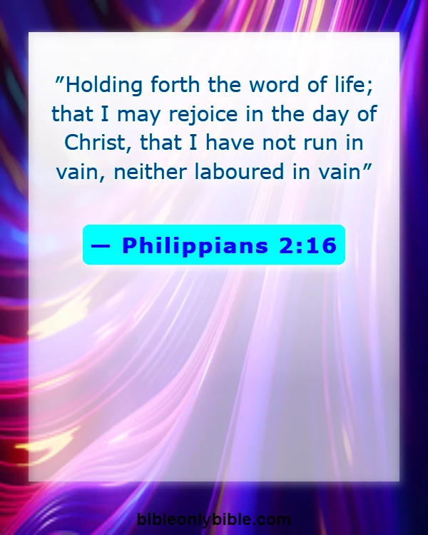 Bible Verses About Running The Race (Philippians 2:16)