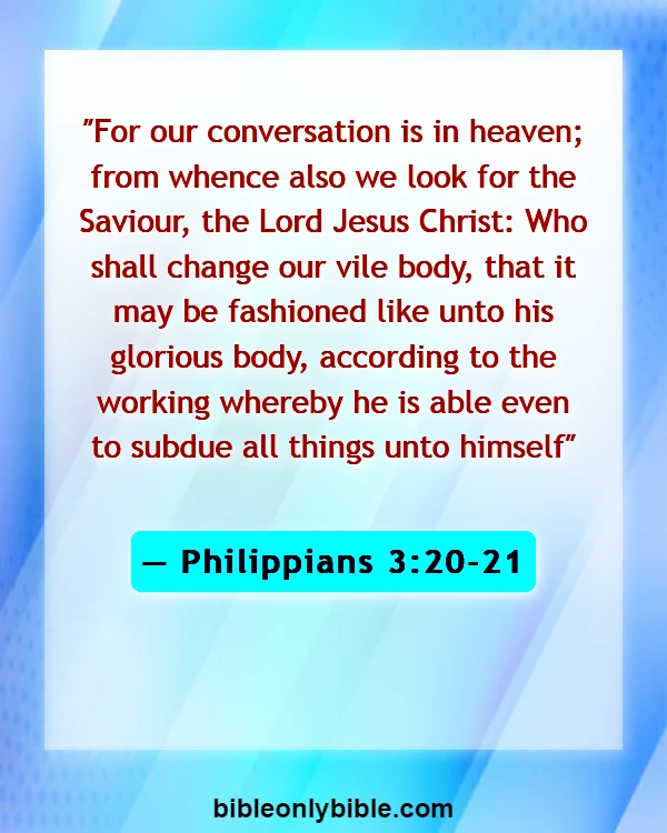 Bible Verses About Husband And Wife Reunited In Heaven (Philippians 3:20-21)