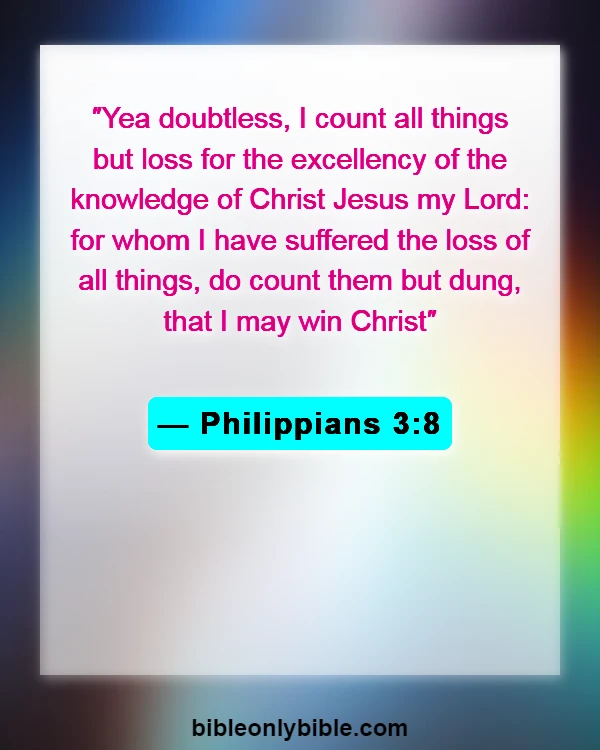 Bible Verses About Putting God First In Your Life (Philippians 3:8)
