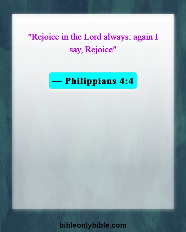 Bible Verses About Excitement (Philippians 4:4)