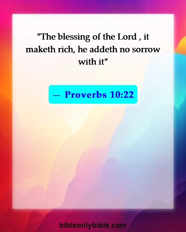 Bible Verses About Curses And Blessings (Proverbs 10:22)