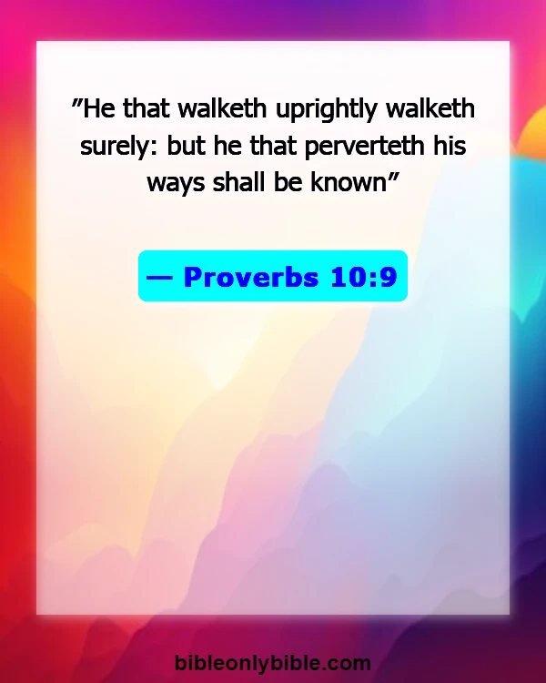 Bible Verses About Fraud (Proverbs 10:9)