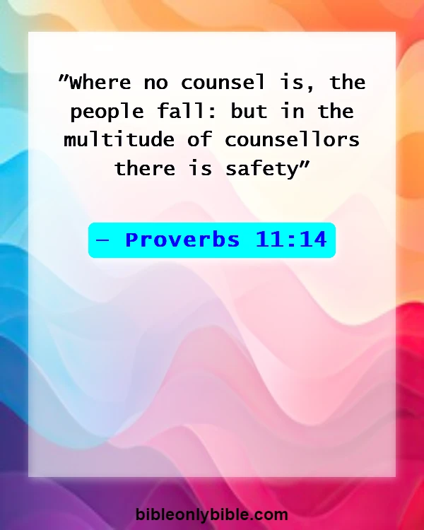 Bible Verses About Leadership In The Church (Proverbs 11:14)