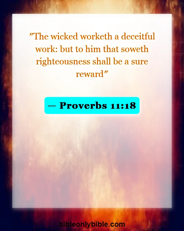 Bible Verses About Actions And Consequences (Proverbs 11:18)