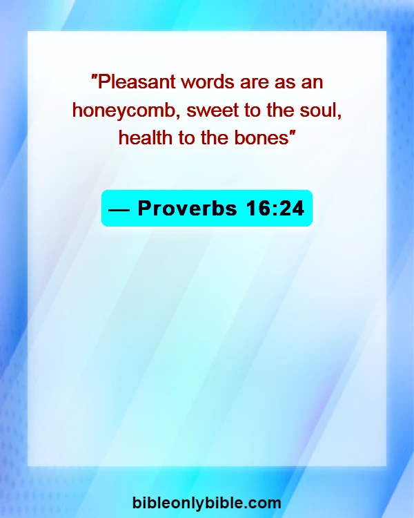 Bible Verses About Social Media (Proverbs 16:24)