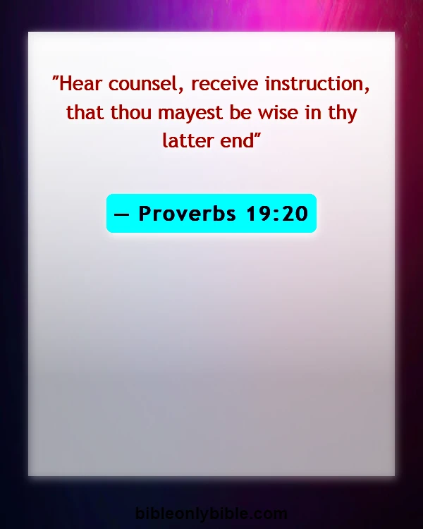 Bible Verses About Adventure (Proverbs 19:20)