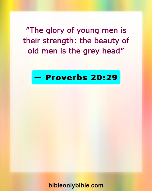 Bible Verses About Retirement (Proverbs 20:29)