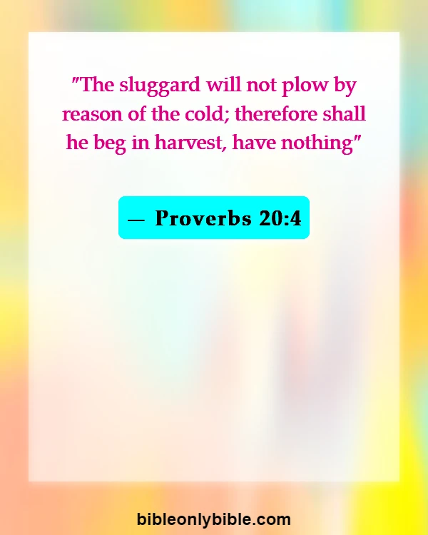 Bible Verses About Fall (Proverbs 20:4)