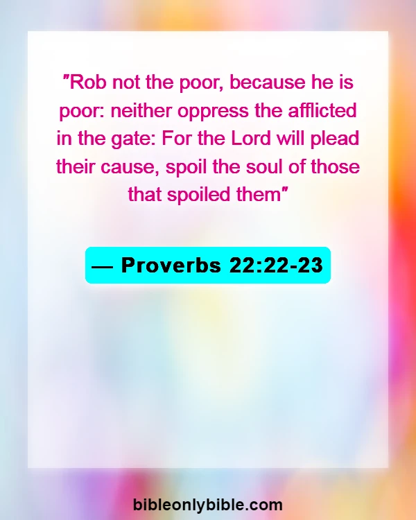 Bible Verses About Murdering The Innocent (Proverbs 22:22-23)