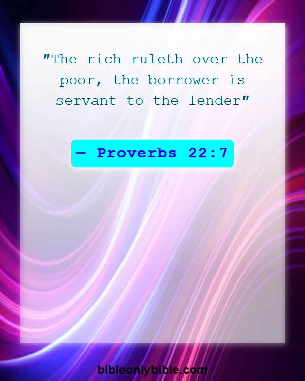 Bible Verses About Money Problems (Proverbs 22:7)