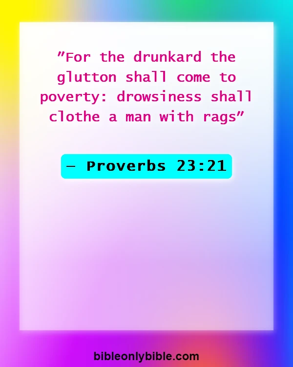 Bible Verses About Sleeping Too Much (Proverbs 23:21)