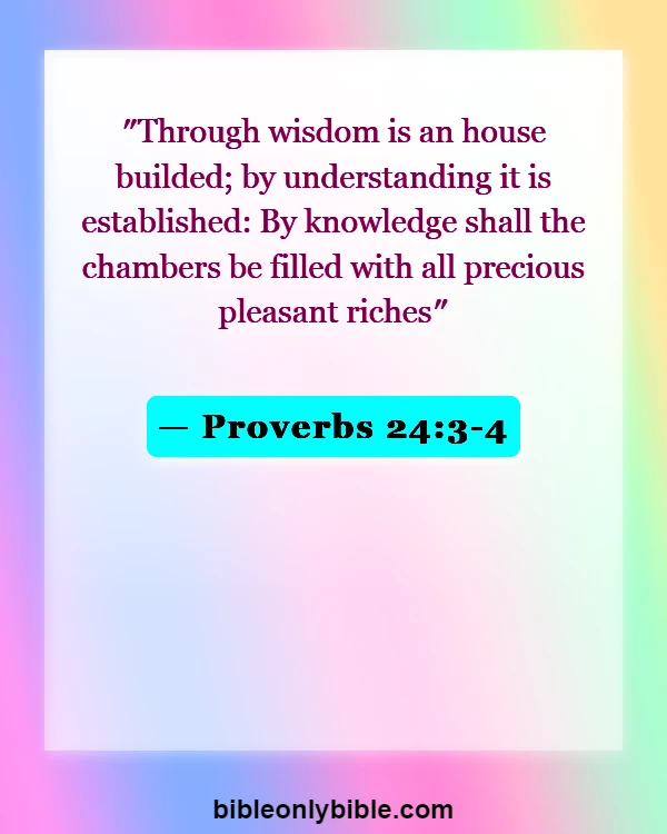 Bible Verses About Family Happiness (Proverbs 24:3-4)