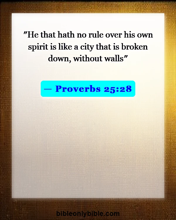 Bible Verses About Spiritual Training (Proverbs 25:28)