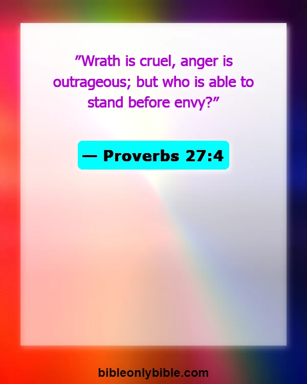 Bible Verses About Jealousy And Envy (Proverbs 27:4)