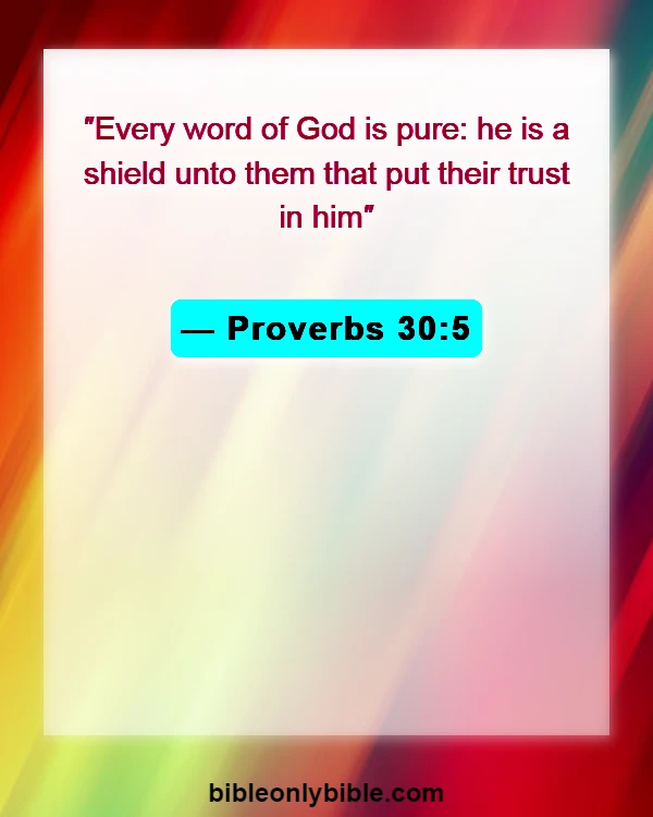 Bible Verses About Keep The Devil Away (Proverbs 30:5)
