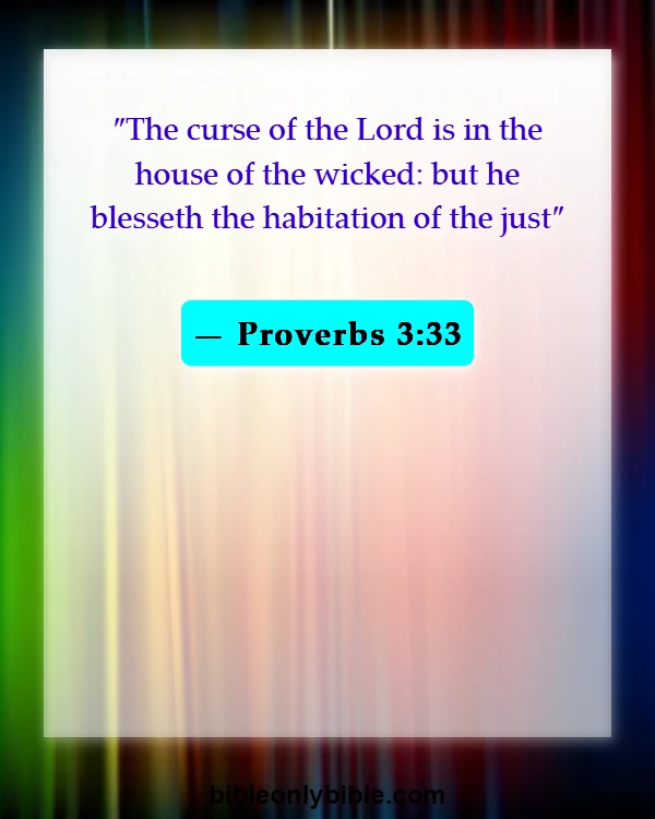 Bible Verses About Curses And Blessings (Proverbs 3:33)