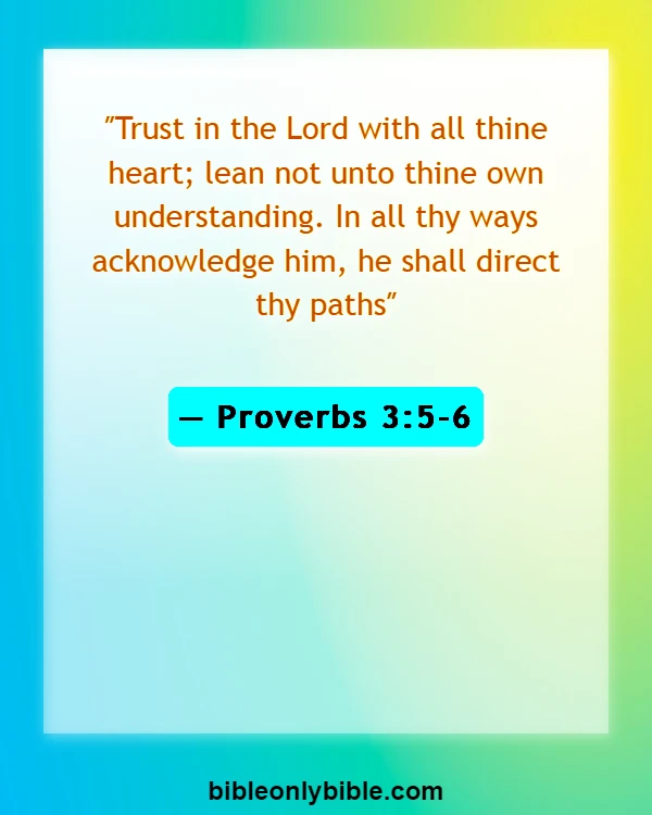 Bible Verses About Enemies Defeated (Proverbs 3:5-6)