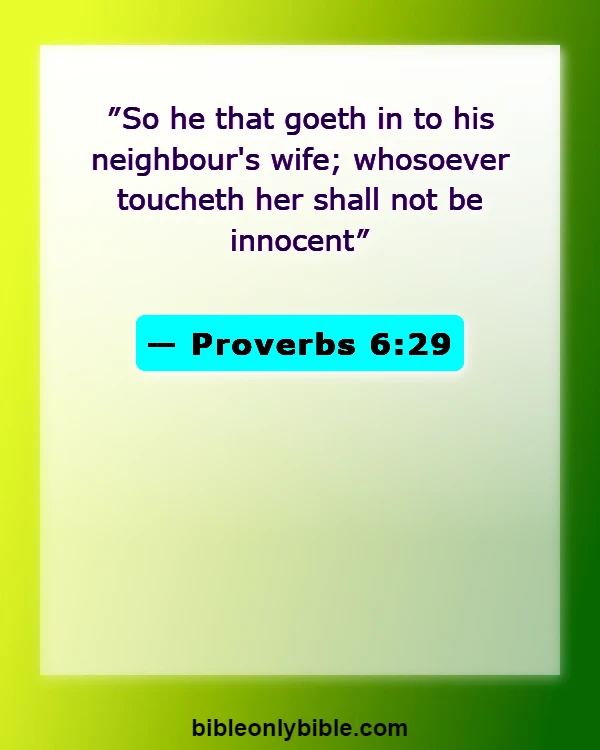 Bible Verses About Cheating In Marriage (Proverbs 6:29)