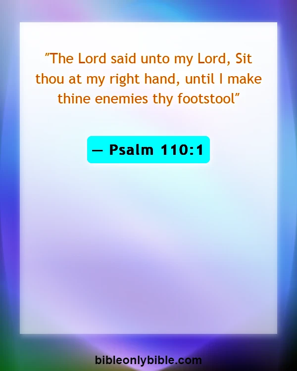Bible Verses About Trinity (Psalm 110:1)