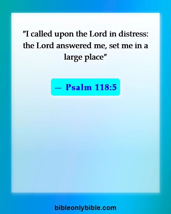 Bible Verses About Money Problems (Psalm 118:5)