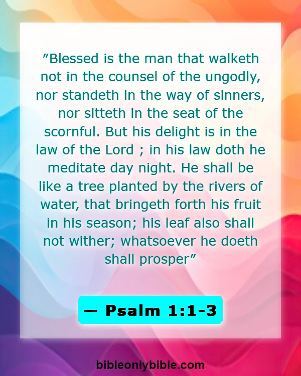 Bible Verses About Karma (Psalm 1:1-3)