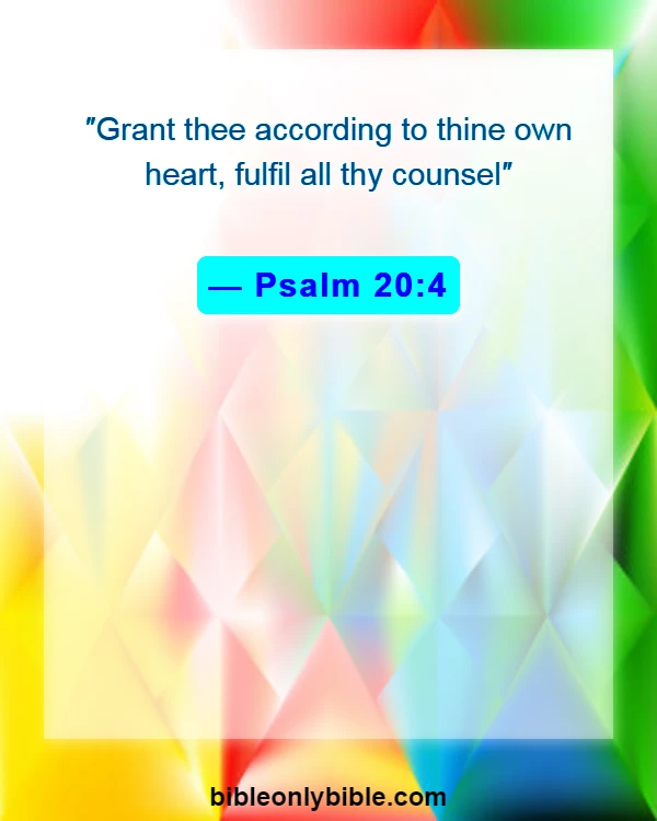 Bible Verses About Sons Are A Blessing From The Lord (Psalm 20:4)
