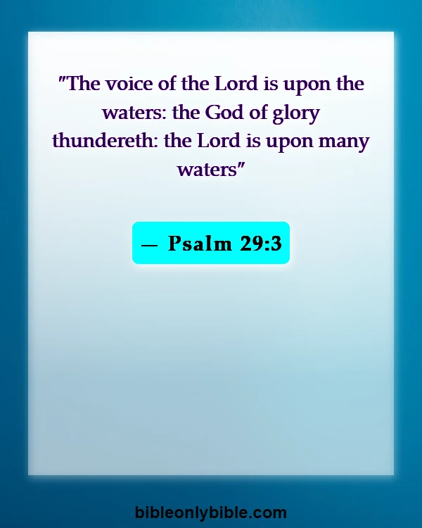 Bible Verses About Glory Of God (Psalm 29:3)