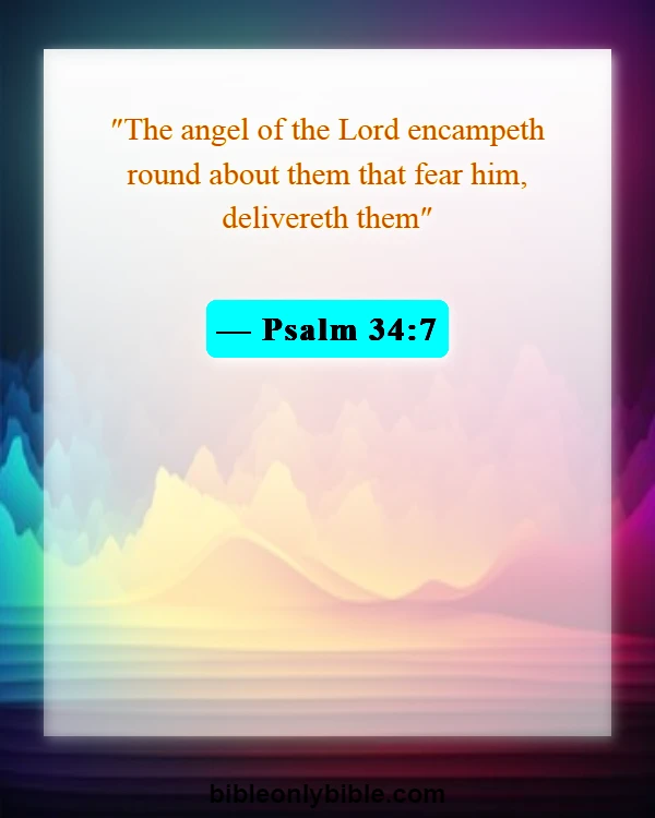 Bible Verses About Enemies Defeated (Psalm 34:7)