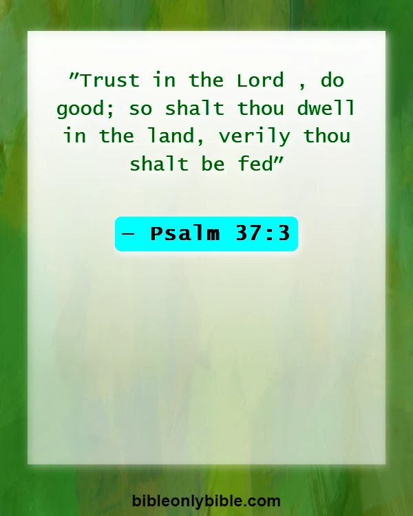 Bible Verses About Relationship Problems (Psalm 37:3)