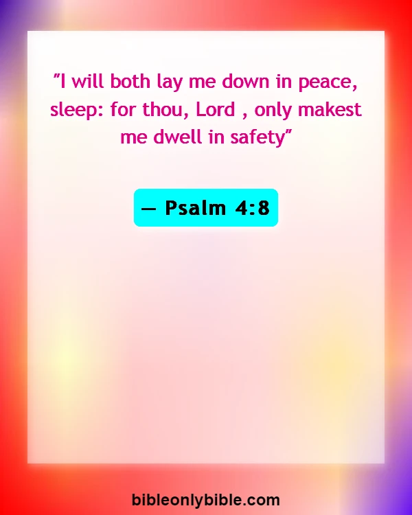 Bible Verses About Peace In The Presence Of God (Psalm 4:8)