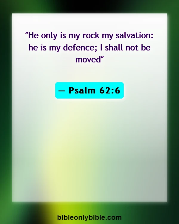 Bible Verses About Anchors (Psalm 62:6)