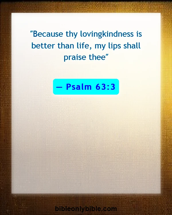 Bible Verses About Appreciating The Little Things In Life (Psalm 63:3)