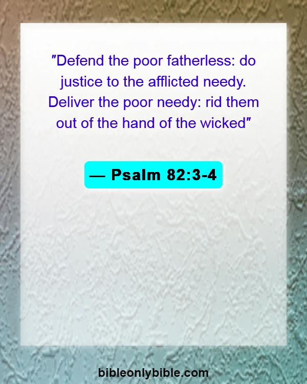 Bible Verses About Murdering The Innocent (Psalm 82:3-4)