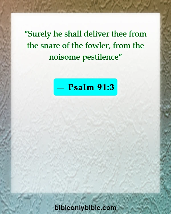 Bible Verses About Most Powerful Psalms Against Enemies (Psalm 91:3)