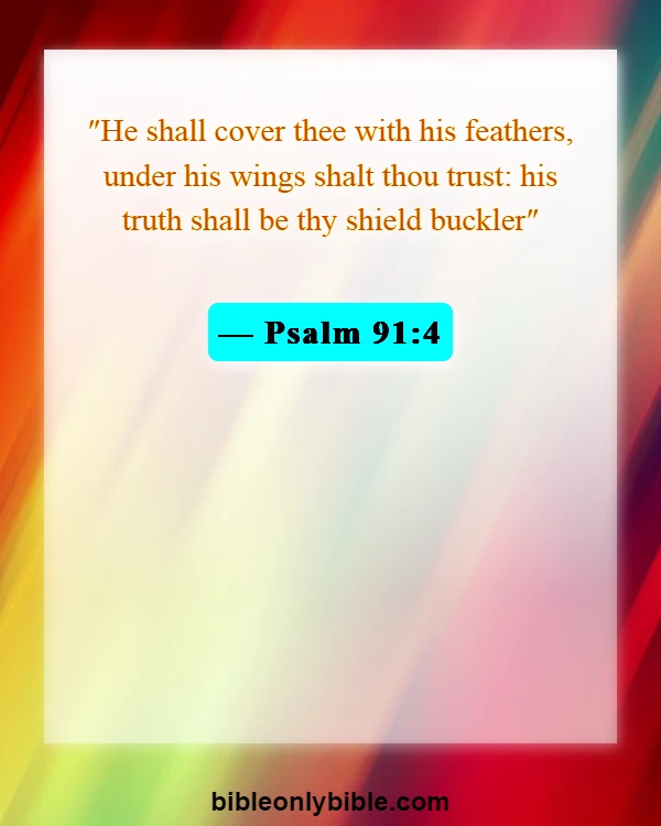 Bible Verses About Enemies Defeated (Psalm 91:4)