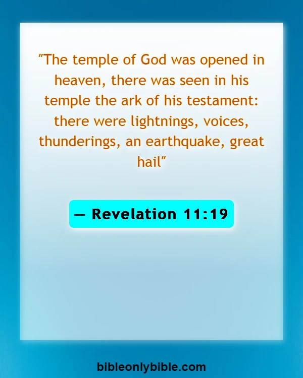 Bible Verses About Scariest Revelations (Revelation 11:19)