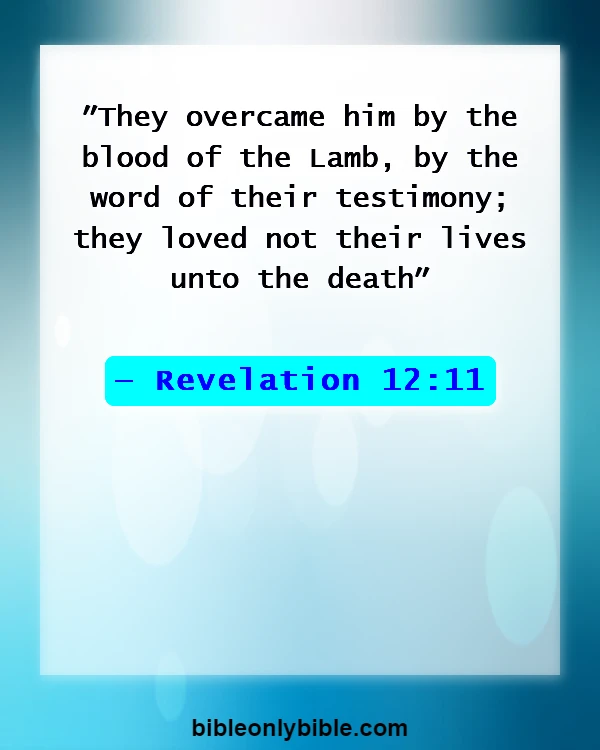 Bible Verses About Satan Falling (Revelation 12:11)