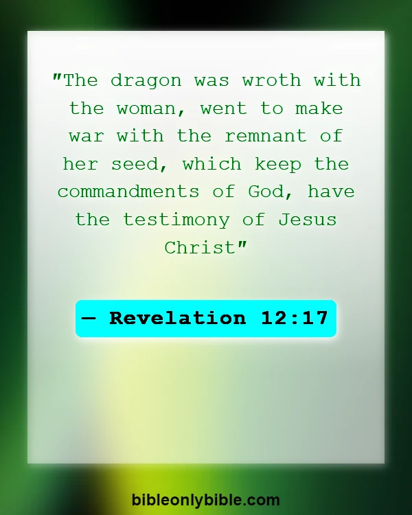 Bible Verses About Satan (Revelation 12:17)