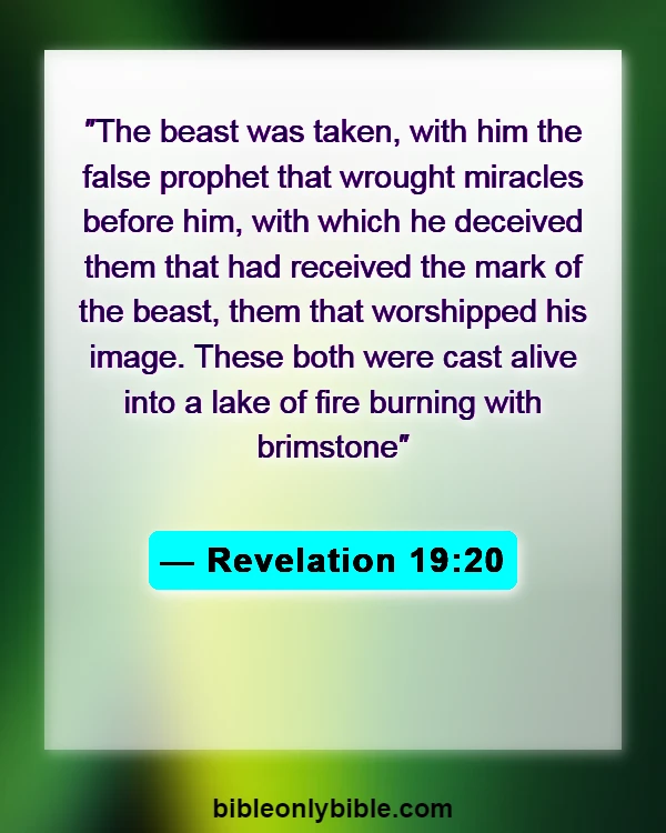 Bible Verses About Eternal Life In Hell (Revelation 19:20)