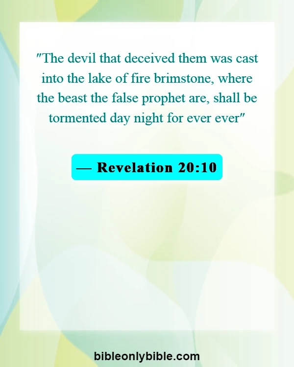 Bible Verses About Eternal Life In Hell (Revelation 20:10)