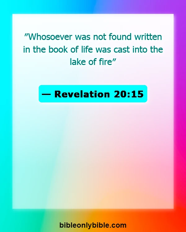 Bible Verses About Eternal Life In Hell (Revelation 20:15)