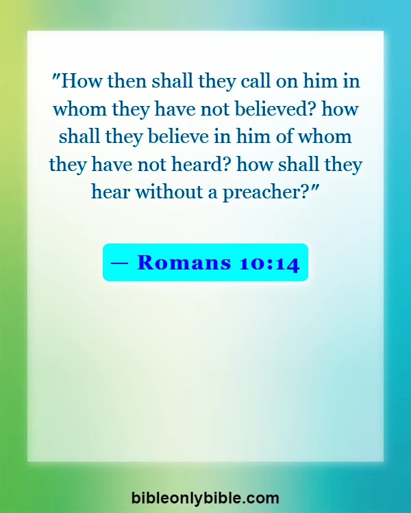 Bible Verses About Social Media (Romans 10:14)